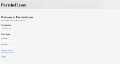 Desktop Screenshot of partshelf.com